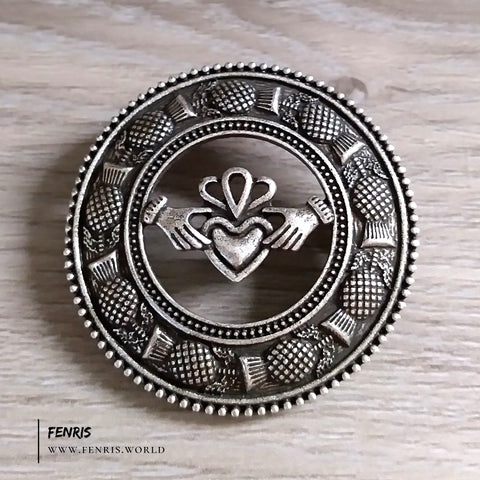 Celtic Cloak Pin Brooch Penannular Silver Knot Work Viking Style – Fenris